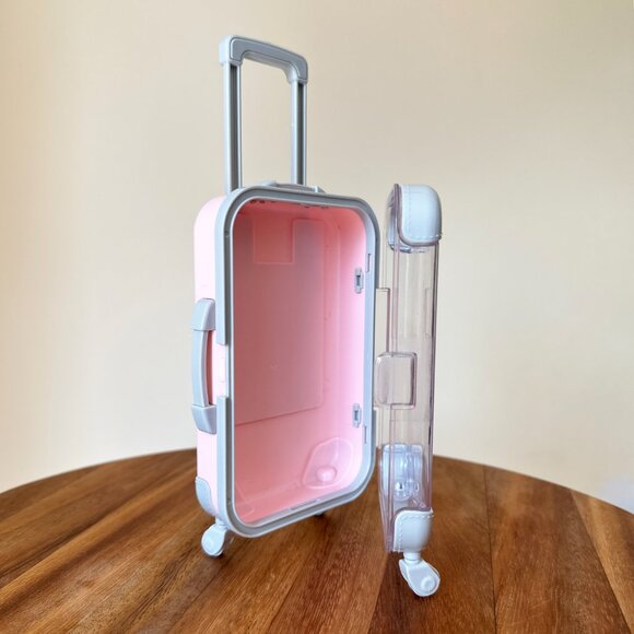 New Mini Pink Luggage Case Suitcase Organizer - Beauty Travel - Picture 4 of 9